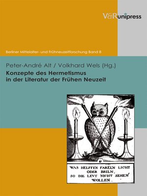 cover image of Konzepte des Hermetismus in der Literatur der Frühen Neuzeit